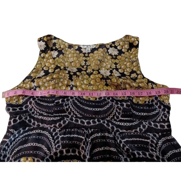 CABI 100% Silk Top Blouse Cami Tank L Dressy Office Career Event Flowy Classic - Picture 3 of 11
